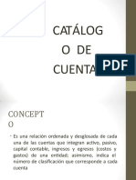 Catalogo de Cuentas y Estructura