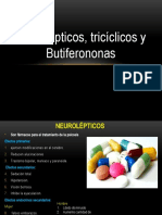 Neurolépticos, Tricíclicos y Butiferononas