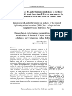 Las Dimensiones Del Autoritarismo - Etchezahar