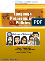SEE 6 Language Programs and Policies Module