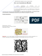 Amplificador de Audio Con Transistores Mostet