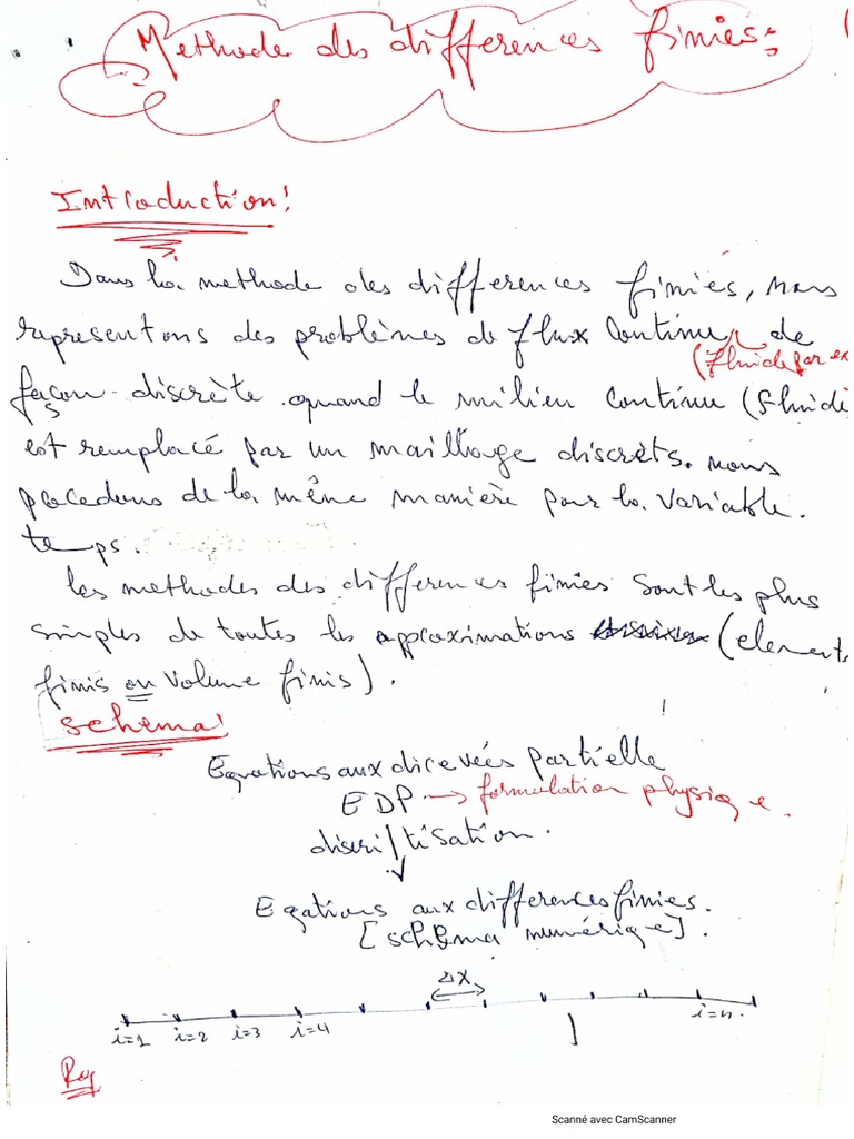 Méthode Des Differences Finies PDF