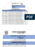 Calendario de exámenes extraordinarios Facultad de Estudios Superiores Zaragoza