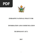 Zimbabwe Draft National ICT Policy 2015