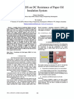 Effect Ofdbds On DC Resistance of Paper Oil Insulation System