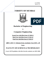 Second Year B.E. Computer Engineering Syllabus University of Mumbai