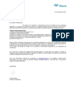 Carta Cambio de Precios 2013 Inter