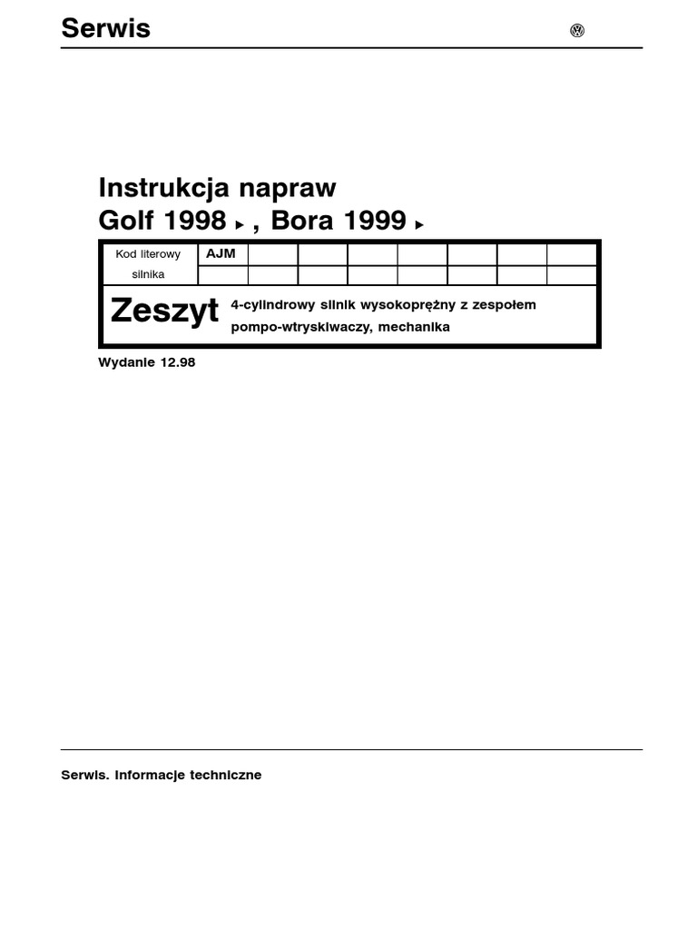 Sam Naprawiam Golf 4 Pdf Chomikuj