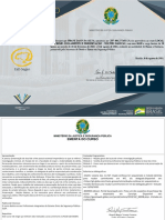 Certificado de conclusão de curso de isolamento e preservação de locais de crime