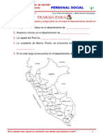 El Perú y Sus Departamentos - Trabajo Domiciliario