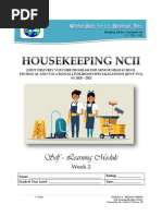 Housekeeping NCII (Week 2)