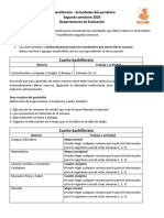 Actividades 4.° Bachillerato - Lineamientos Del Portafolio