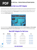 Best WiFi Adapter For Kali Linux - Monitor Mode and Packet Injection - Best Kali Linux Tutorials