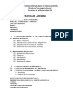 Indice Estructura para La Memoria Nivel 5A ITA-UTN