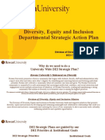 Diversity, Equity and Inclusion Departmental Strategic Action Plan