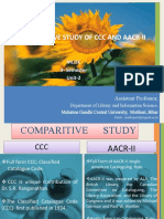 Comparative Study of CCC and Aacr-Ii: Mlisc II-Semester Unit-2