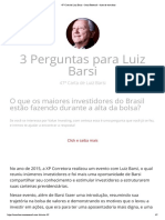 Perguntas de investidores para Luiz Barsi sobre estratégia de valor