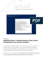 Windows Server - Comment Passer D'une Version D'évaluation À Une Version Standard