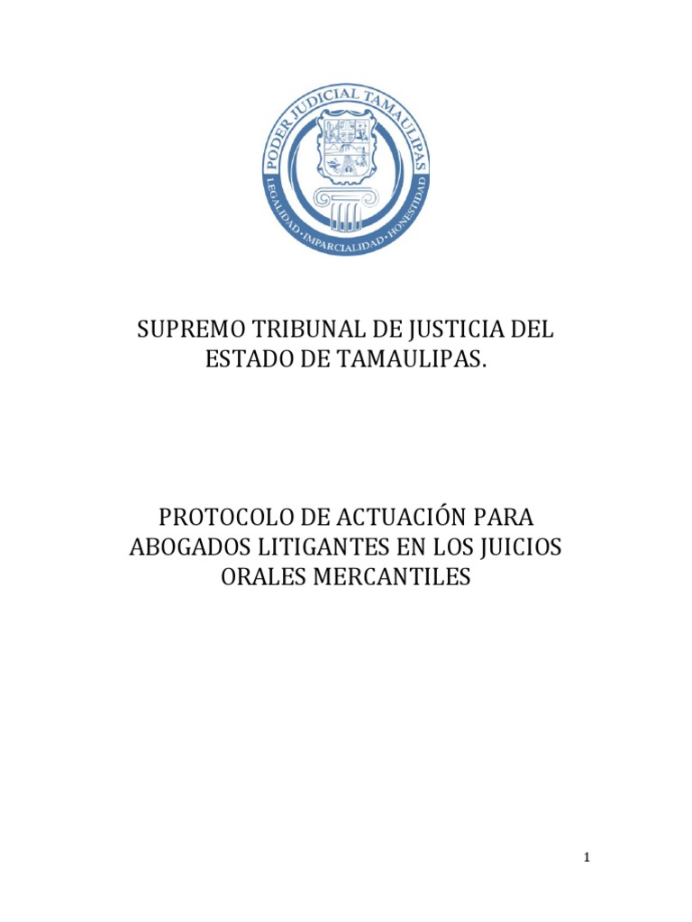 Protocolo de Actuacion JUICIOS ORALES PDF Sentencia (ley) Demanda judicial