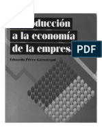 Introduccion a La Economia de La Empresa Eduardo Perez Gorostegui PDF