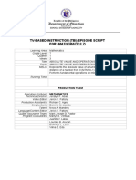 Tv-Based Instruction (Tbi) Episode Script For (Mathematics 7)