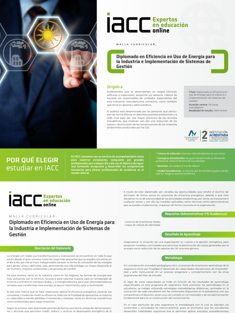 Diplomado en Eficiencia para El Uso de Energia para La Industria | PDF ...