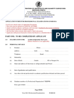 Exam Application Form 2021 2