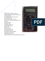 Model: DT830D Digital Multimeter
