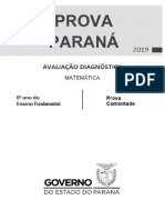 1ª Prova Paraná 6º ano versão final