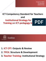 ICT Competency Standard For Teachers And: Institutional Strategy For Teacher Training On ICT-pedagogy Integration