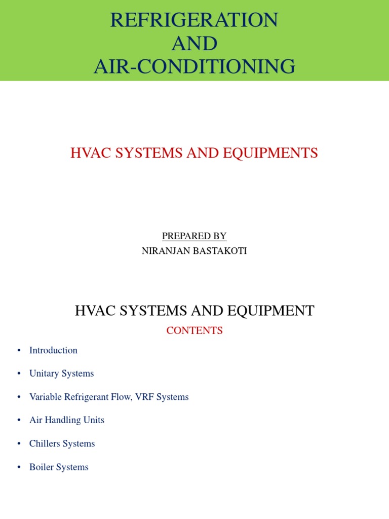 HVAC Systems Overview | PDF | Air Conditioning | Duct (Flow)