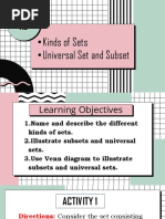 LESSON 1. 2 Universal Set