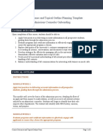 Course Outcomes and Topical Outline Planning