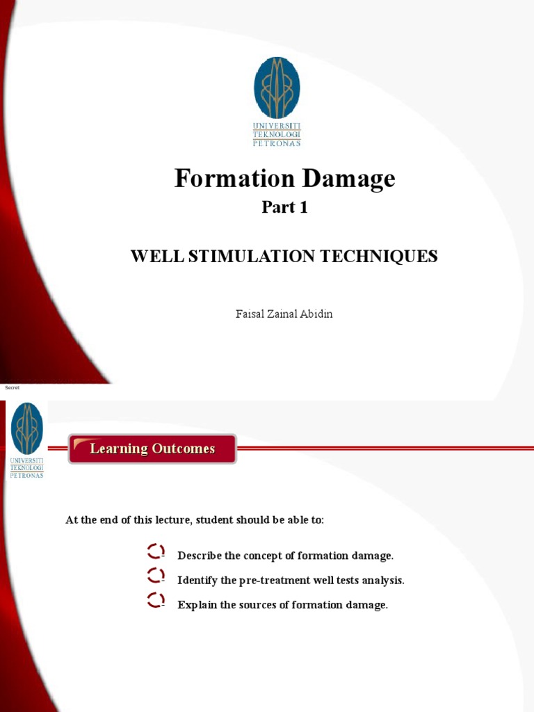 Understanding Formation Damage Mechanisms | PDF | Petroleum Reservoir ...