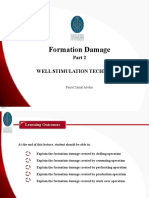 Formation Damage Causes and Solutions