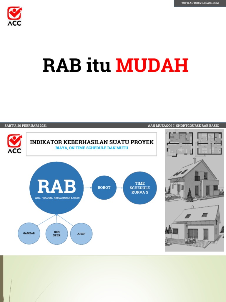 MATERI PPT RAB ESTIMATE REAL COST PEMATERI 2 6p5ozr | PDF
