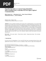 Fast Steering Mirror Control Using Embedded Self Learning Fuzzy Controller