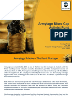 Armytage Micro Cap Activist Fund: Investor Presentation Apir Etl3064Au