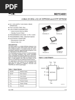 4 Mbit (512Kb X 8) UV EPROM and OTP EPROM: Description