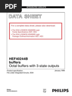 Data Sheet: HEF40244B Buffers