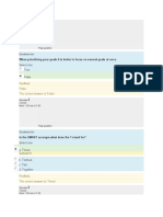 Question Text: When Prioritizing Your Goals It Is Better To Focus On Several Goals at Once