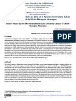 Peligro Sísmico Por Efecto de Sitio en El Recinto Universitario Rubén Darío de La UNAN-Managua. Nicaragua