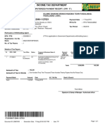 Income tax receipt for pharmaceutical company payment