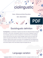 Sociolingustic - M. Andre