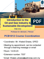 Introduction To The Oil and Gas Industry & Sustainable Development