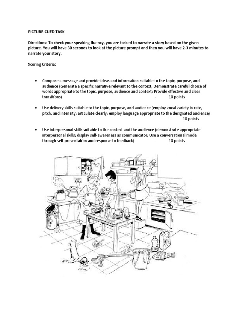 Picture-Cued Storytelling Task | PDF | Career & Growth