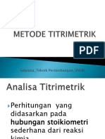 Metode Titrimetrik
