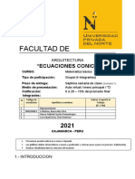 Facultad De: "Ecuaciones Conicas"