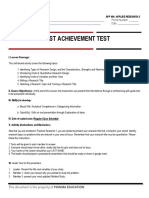 First Achievement Test