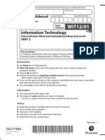 Information Technology: Pearson Edexcel